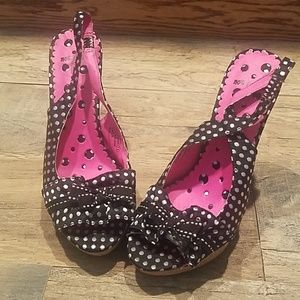 Polka dot heels